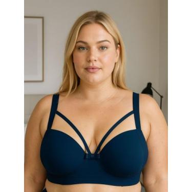 Imagem de Sutiã Plus Size Bojão Tiras Terra e Mar Soutien Reforçado - c9 STRAPPY