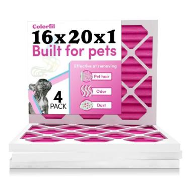 Imagem de Filtro de ar Colorfil 16x20x2 MERV 8 para pêlos de animais de estimaçã