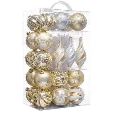 Imagem de Conjunto de decorações de árvore de Natal Valery Madelyn 40ct