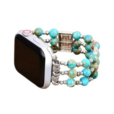 Imagem de Cape Diablo Pulseiras femininas para Apple Watch séries 10, 9, 8, 7, 6, 5, 4, 3, 2 e 1 de 40 mm, 38 mm, 41 mm e 42 mm