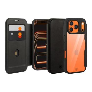 Imagem de Gshield Capa Case Capinha Carteira Dual com Slot para Cartão, Proteção RFID e Fecho Magnético, Frente e Verso (Preta, iPhone 17 Pro Max)