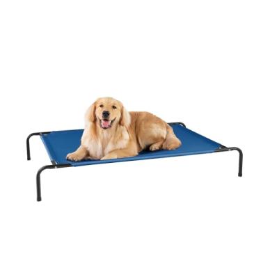 Imagem de Cama elevada para cães de grande porte, camas elevadas para cães, rede impermeável refrescante para animais de estimação, para uso interno e externo, com malha respirável lavável
