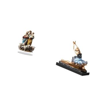 Imagem de Vaveren Decoração de Mesa de Bailarina de Acrílico 2D, Enfeite de Mesa Exclusivo para Decoração de Casa, para Canto de Férias, Lareira, Estátua de Bailarina,