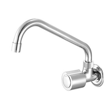 Imagem de Torneira para Cozinha de Parede Bica Moldável 1165 Linha Domus Cromado Meber