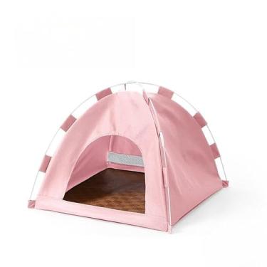 Imagem de Tenda Cama Para CãEs E Gatos | Casinha Pet L | Barraca Aconchegante(ROSA)