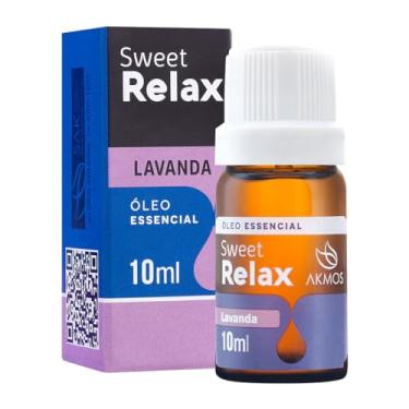 Imagem de Óleo Essencial Sweet Relax de Lavanda, Akmos 100% Puro e Natural, 10ml, Aromaterapia para Bem-Estar, Relaxamento e Energia, Uso em Difusor e Massagem