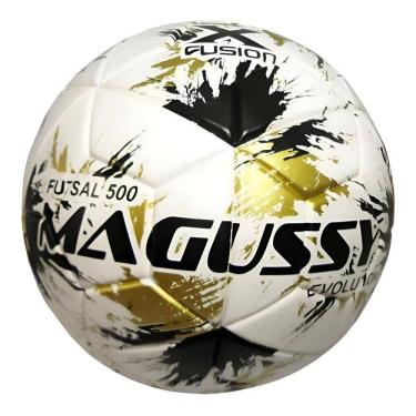 Imagem de Bola Futsal De Futebol De Salão Magussy Max 500 Cor Branco