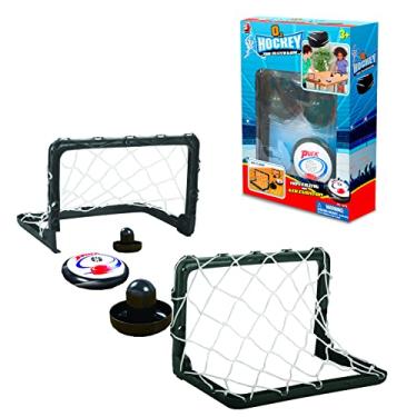 Imagem de Playmind O2 Hockey - Jogo de Hóquei de Mesa para Crianças e Família - Disco de Ar Elétrico, Atacantes e Redes Incluídos
