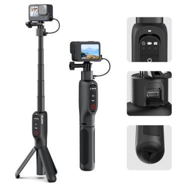 Imagem de Bastão Tripé com Power Bank de 5000mAh para GoPro 13 à 9 e Max - Teles
