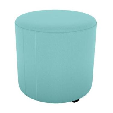 Imagem de Puff Redondo Copenhage 43cm Veludo Deluxe Milani Store Verde - MILANI 