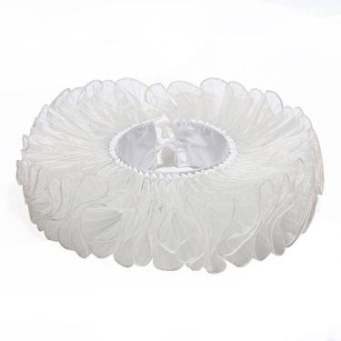 Imagem de Gola de blusa com babados elisabetanos, gola falsa, organza, vintage