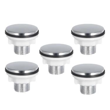 Imagem de Generic 5 peças de tampa para furo de pia de cozinha, tampa para furo de, tampão à ferrugem para entrada de água lateral do tanque do vaso, Rosca de 15 Mm
