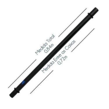 Imagem de Extensor Suporte Prolongador Sub Alta 85cm Metal Preto - Visão Musical
