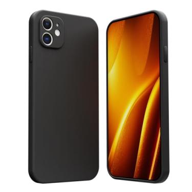 Imagem de Capa Case Celular Compatível AppIe iPhone 11 Silicone Macio Interior Veludo Proteção De Câmera (AMARELO)