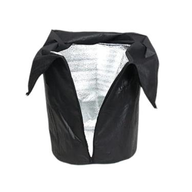 Imagem de KiBcsLic Vaso de Proteção de Inverno para Plantas com Cordão E Zíper, Capa de Tecido Oxford à Geada para árvores Frutíferas Ao Ar Livre, Preto