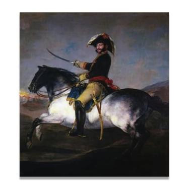 Imagem de Unfortunate IncidentFrancisco De Goya Impressão em tela romântica espanhola - Obra-prima do influente pintor romântico 20 x 22 cm emoldurado
