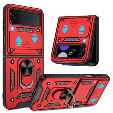 Imagem de Capa ATUMP para Samsung Galaxy Z Flip3 com capa de câmera deslizante