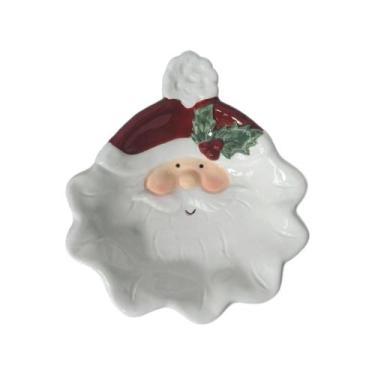 Imagem de Prato Decorativo De Papai Noel Vecitis 16.3X14.2X3.5CM - Wincy Natal