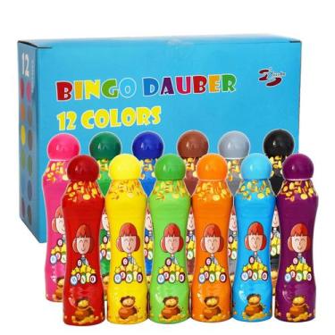 Imagem de Marcadores de pontos Bingo Daubers Yuanhe 88mL - Conjunto de 12