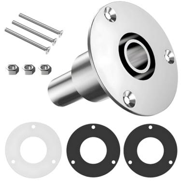 Imagem de Ventilação através do casco do convés do barco com estrutura de aço inoxidável 316, kit de porta de escape para tanques de combustível, aquecedores e mais