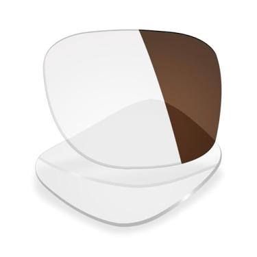 Imagem de Mryok Lentes de reposição UV400 para óculos de sol Costa Del Mar Spearo, HD Polarized, proteção UV, resistente a impactos e ajuste perfeito - marrom fotocromático anti luz azul