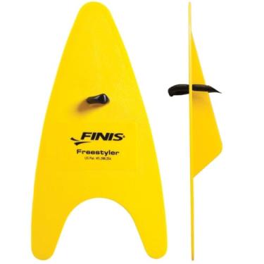 Imagem de FINIS Freestyler Hand Paddles - Freestyle Swim Training Aid - Melhora a Técnica de Acidente Vascular Cerebral - Adulto - Amarelo