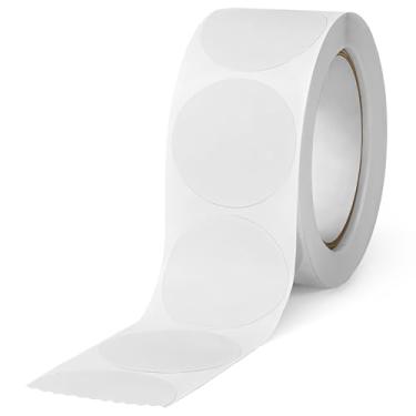 Imagem de 500 adesivos redondos transparentes, etiquetas autoadesivas transparentes, rolo impermeável de 3 cm para envelopes e pacotes