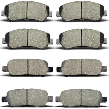 Imagem de Pastilhas de freio dianteiras traseiras adequadas para Nissan ROGUE 2008-2013, para Nissan Maxima 2009-2014 2016-2022