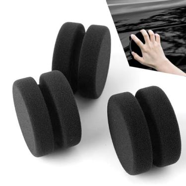 Imagem de Dogary Aplicador de esponja de tinta, esponjas portáteis versáteis, para detalhes de móveis e carros, alta densidade e forte absorção de água, adequado para cera de carro, reparo de parede, limpeza de