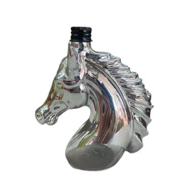 Imagem de IEUDNS Decantador de uísque com tampa, em vidro em formato de cavalo, ideal para bar em casa, 1000ml