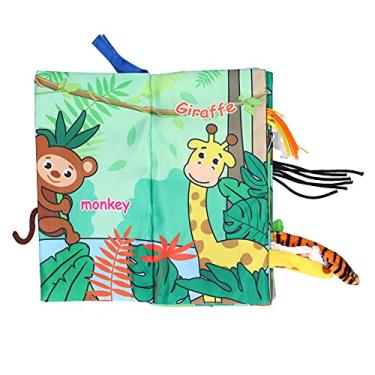 Imagem de Naroote Livros Macios Interativos para Bebês, Estimulação Sensorial, Livros de Pano para Bebês, Colorido para Dormir, chá de ((floresta))