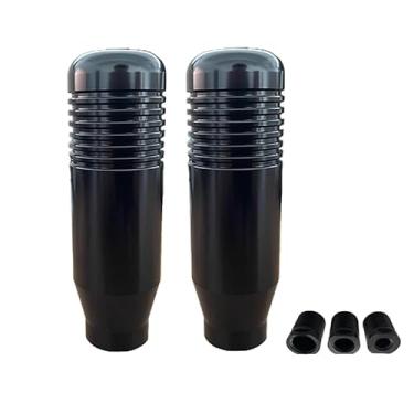 Imagem de Artgol 2 Pcs (Black Color) Gear Shifter Knobs and Adapter Replacement for Logitech G29 G920 G923 G27 Driving Force Stick - Aluminum Weighted Shift Knob - Gear Shifting Lever Handle