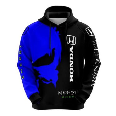 Imagem de Moletom Masculino Uniforme Monster Skull Moto Gp - Mundo Sublimado, Az