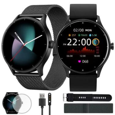 Imagem de Smartwatch Feminino Masculino Mini Esportivo IP68 A Prova Dagua 3 Puls