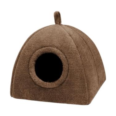 Imagem de Fxzqgnh Cama para Gato, Casinha para Gato, Almofada Quente, Artigos para Animais de Estimação, Cama Macia, Tapete para Filhotes, Coelhos, Cachorros E Pequenos, Marrom