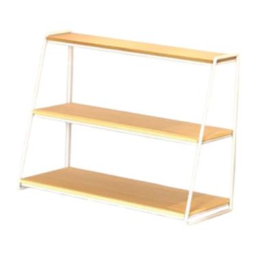 Imagem de ＫＬＫＣＭＳ Suporte de copo de café de 3 camadas, suporte de caneca de café multifuncional, organizador de bar para colheres, açúcar de hotel, White L