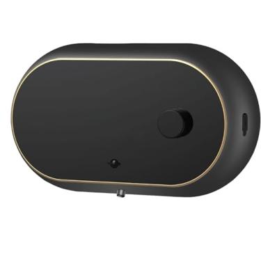 Imagem de Dispenser de Sabonete Automático em Espuma Sem Contato com as Mãos Montado na Parede Recarregável Elétrico Sensor Humano Limpeza Automática Display Temperatura Bateria 60 Dias Duração Capacidade Grand