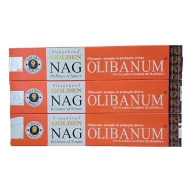 Imagem de Incenso Vijayshree Golden Nag Olíbanum/Olíbano 3 Caixinhas