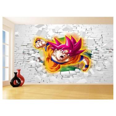 Imagem de Papel De Parede 3D Dragon Ball Goku Vegeta Anime 3,5M Dbz66 - Você Dec