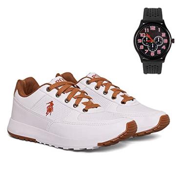 Imagem de Tenis Masculino Sapatenis da Polo Elite casual cadarço sapato + relogio