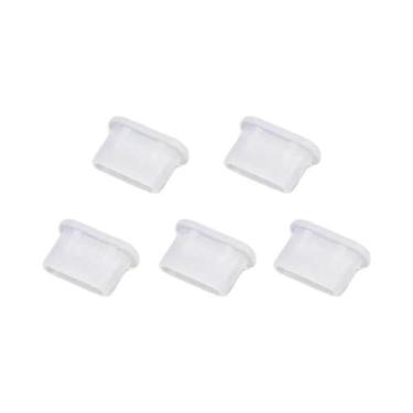 Imagem de Protetores De Poeira De Silicone Tipo-C Para Porta De Carregamento USB