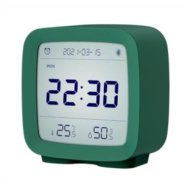 Imagem de Relógio de Alarme Digital com Controle via APP BT Multifuncional 5em1 Display Temperatura e Umidade Ideal para Adolescentes