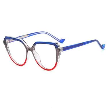 Imagem de Óculos de grau gatinho populares femininos armação grande lentes de leopardo (7)