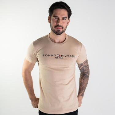 Imagem de Camiseta Tommy Hilfiger 1985 Bege-Masculino