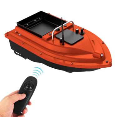 Imagem de Barco de isca pesca com controle remoto sem fio alimentador e dispositivo detector peixes 430-540 jardas para amantes iniciantes