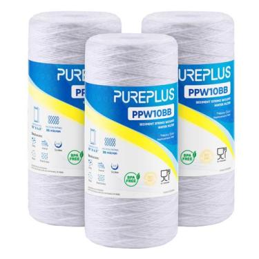 Imagem de Cartucho de filtro de agua PUREPLUS 25 micrones 10x4.5 paquete de 3
