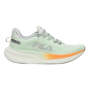 Imagem de Tênis Fila Racer Speedzone Feminino Verde e Laranja, Verde, 36