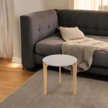 Imagem de Mesa florida Budapeste off white perolizado/freijo
