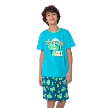 Imagem de Pijama Manga Curta Algodão Menino Teen Dino Miami - Puket, 8