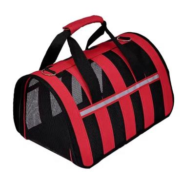 Imagem de Bolsa Transporte Gato Cachorro Pet Animais Estimaçao Faixa Refletiva Passeio Rua Viagem Caminhada Lazer Aviao Carro